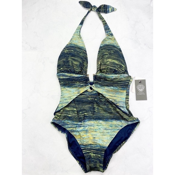 [Vince Camuto] Midnight Waves Plunge Halter - Picture 6 of 9